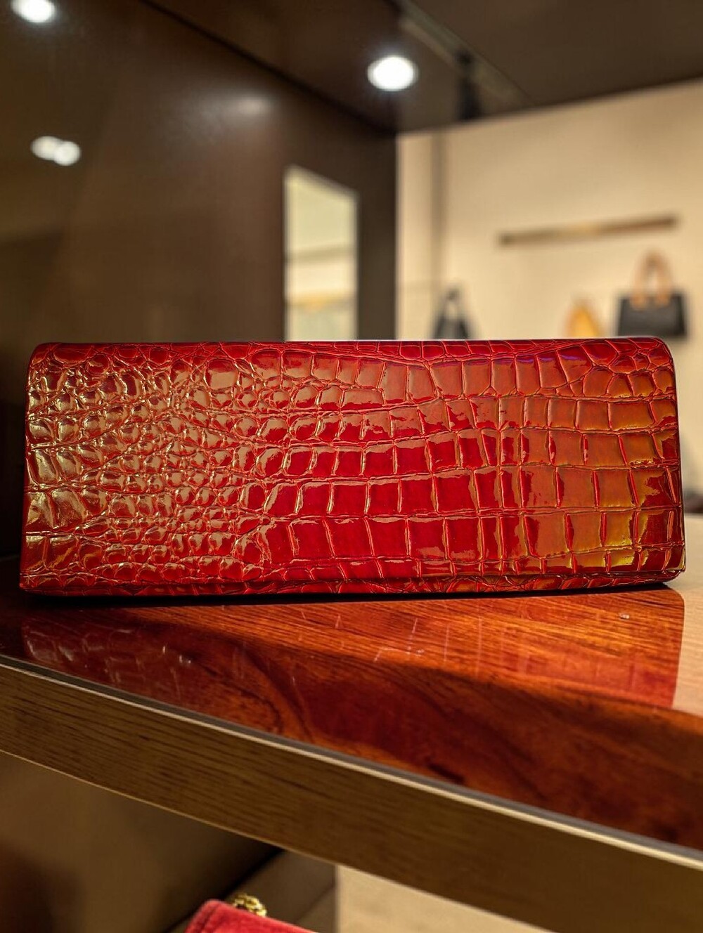 Lord & Taylor Burgundy Clutch